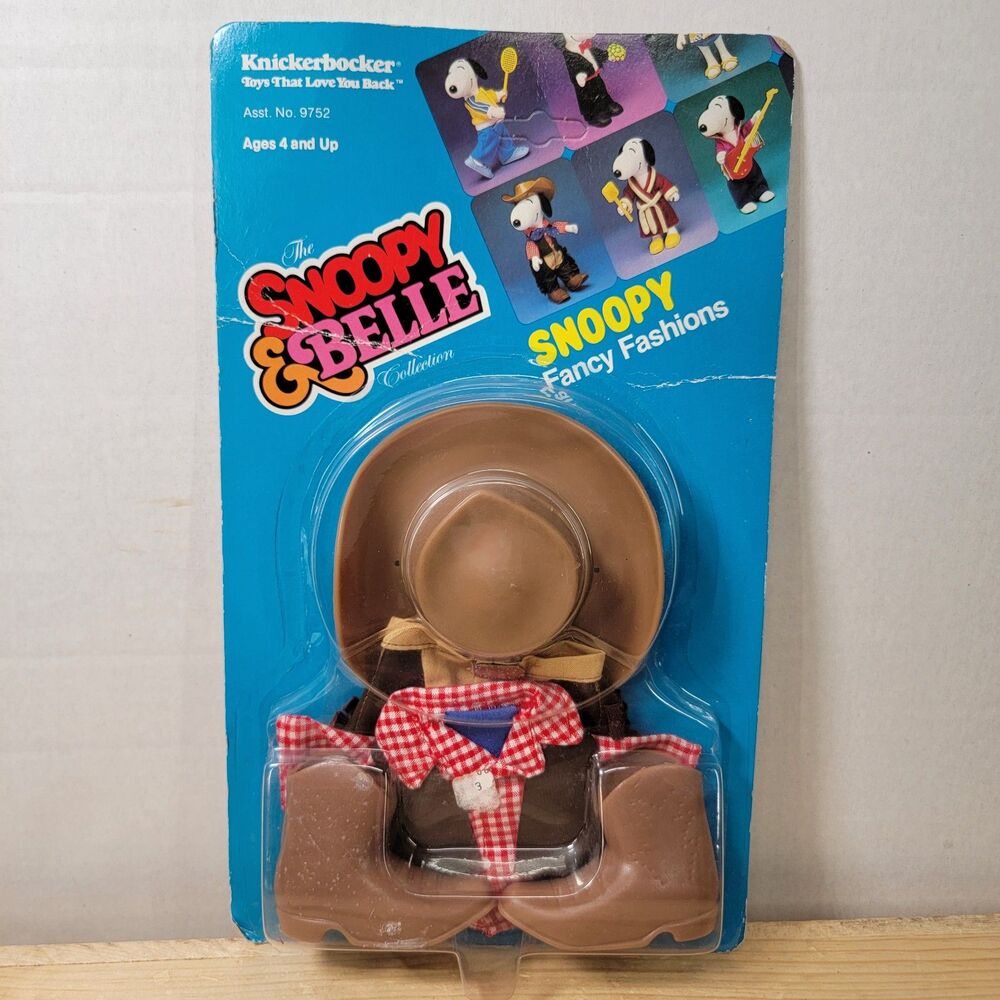 VINTAGE 1983 Knickerbocker The Snoopy & Belle Collection: Western No.1598-SEALED